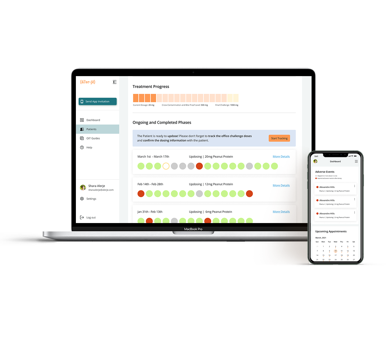FAIT Web screen display