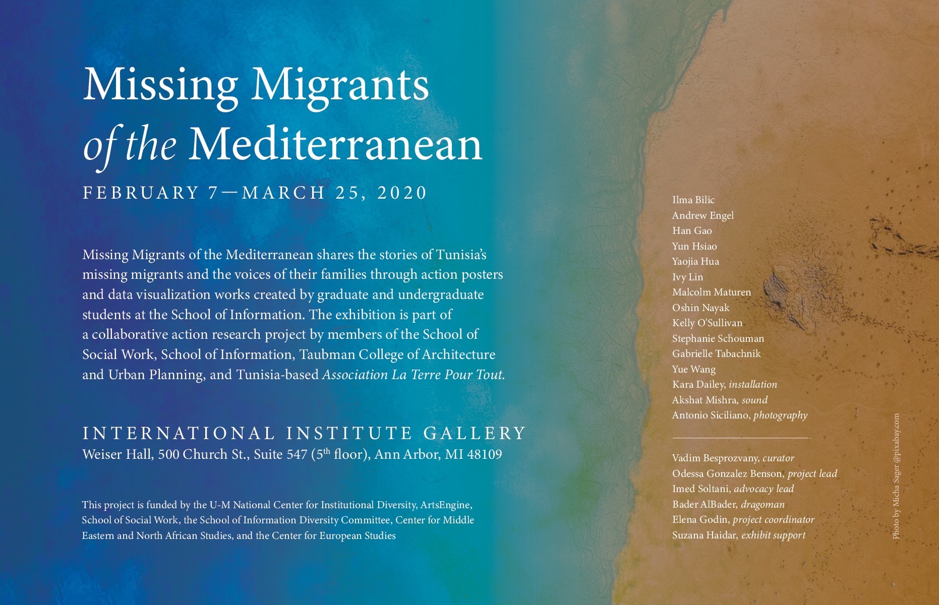 missing migrants exhibition poster